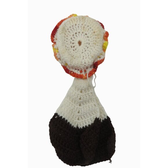 DOLL FACE Pot Holders Crochet Set of 2 Handmade Knitted 1970s Vintage - Picture 8 of 10